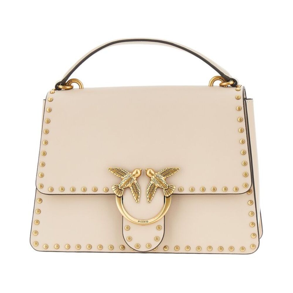Pinko Women Leather Bag With Love Birds Buckle